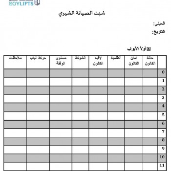 طلب خدمة الاشتراك في الصيانة الشهرية